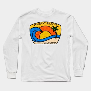 Surf Pacific Beach California San Diego Surfing Long Sleeve T-Shirt